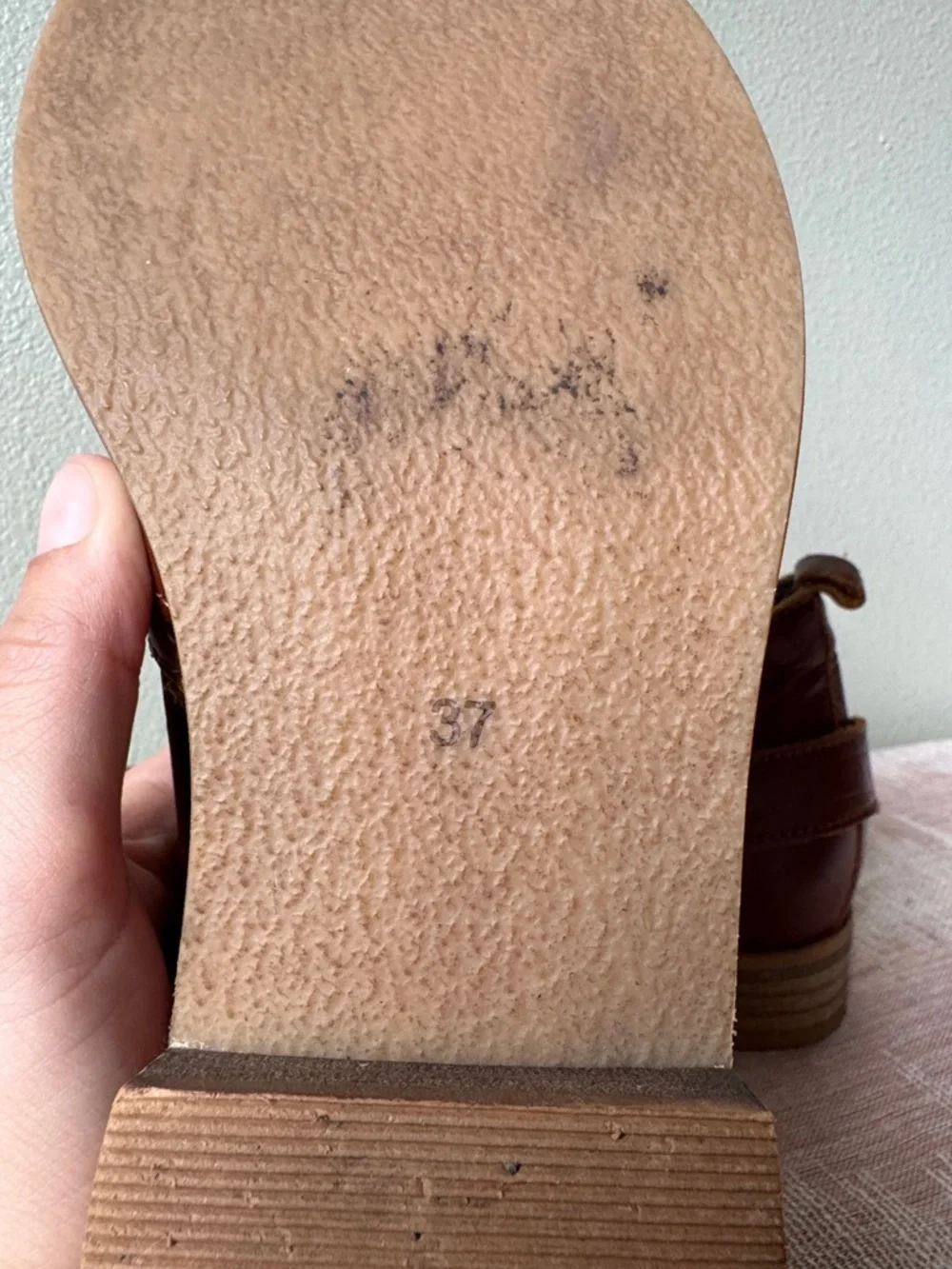 Musse & Cloud Brown Leather Buckle Ankle Booties / Shooties
